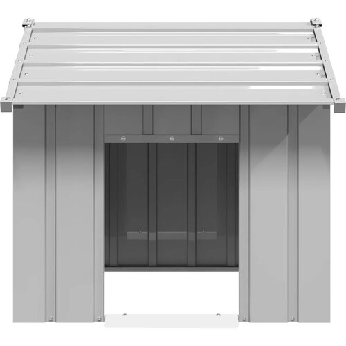  Kućica za pse s krovom 85x107x81 cm pocinčani čelik Slike