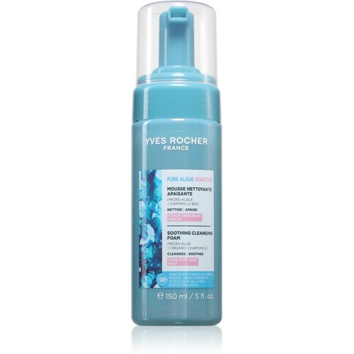 Yves Rocher Pure Algue Sensitive vlažilna čistilna pena za občutljivo kožo 150 ml Cene