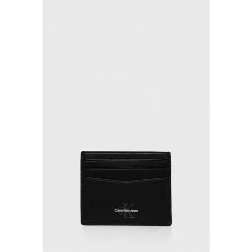 Calvin Klein Jeans Kožni etui za kartice boja: crna