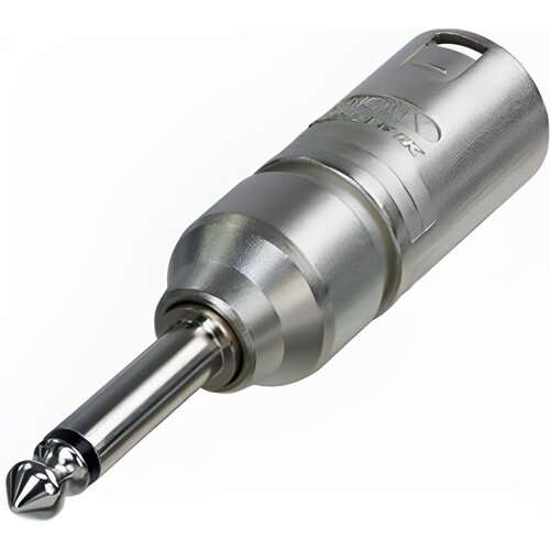 Neutrik Vsestranski adapter XLR 3-pin na 6,35 mm mo&amp;scaron;ki, Srebrna, (5000218679) Slike