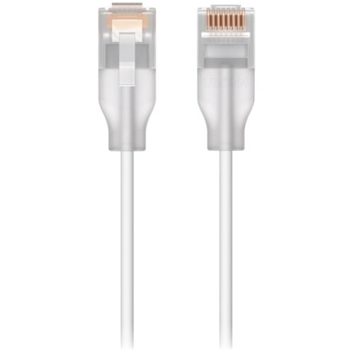 Ubiquiti UACC-Cable-Patch-EL-0.3M-W Nano-thin patch cable with 2.5 GbE support designed to show Etherlighting effects Slike