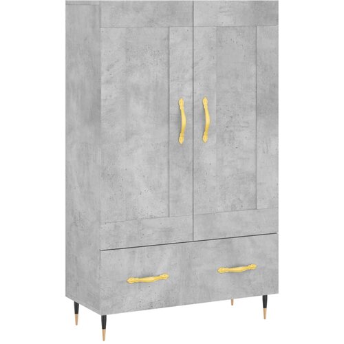  Visoka komoda boja betona 69,5 x 31 x 115 cm konstruirano drvo Slike