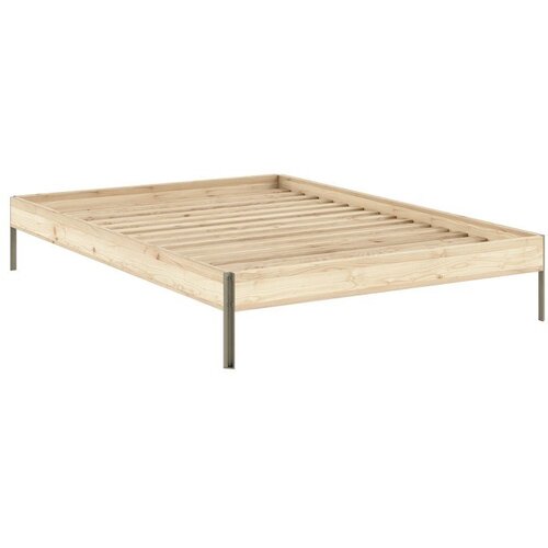 Karup Design Bračni krevet od masivnog bora bez uzglavlja s podnicom 180x200 cm u prirodnoj boji Core &ndash; Cijene