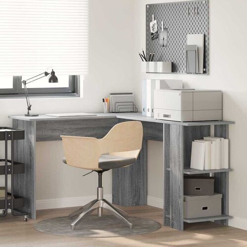  Kutni stol Siva Sonoma 140 x 113,5 x 75 cm Konstruirano drvo Cijene
