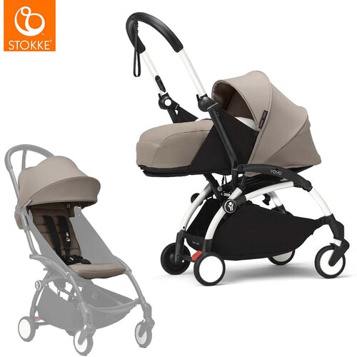 Stokke yoyo³ dječja kolica 2v1 newborn pack 0+ taupe (white frame) Cijene