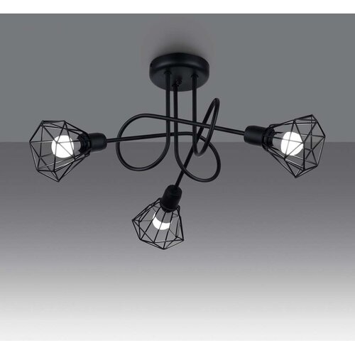  Sollux SL.1109 - Luster na &amp;scaron;tapu ARTEMIS 3xE14/40W/230V crna Slike