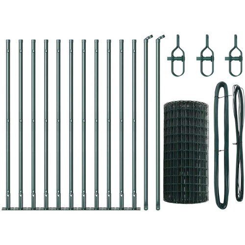 Euro Ograda s 13 Flanged Postovima 0.4x25 m Cinkovana Čelika Slike