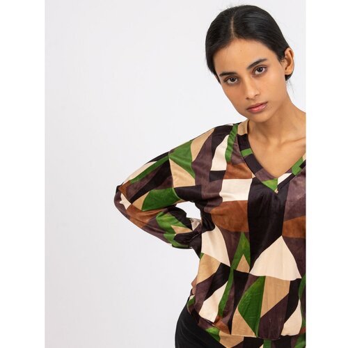 Fashion Hunters Khaki women's coat with a belt Slike