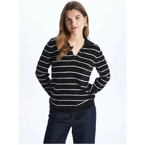 LC Waikiki Polo Neck Striped Long Sleeve Women's Knitwear Sweater