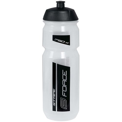  Bidon Force Stripe 0,75L Transparent Black Slike