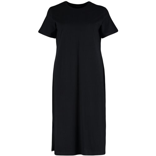 Trendyol Curve Plus Size Dress - Black - Shift Slike