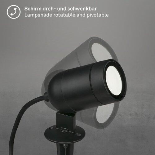  Briloner-LED RGBW prigu&amp;scaron;iva spoljna LED svetiljka/4,4W/230V 2700/4000/6500K IP44 Wi-Fi Tuya+daljinski upravljač Slike