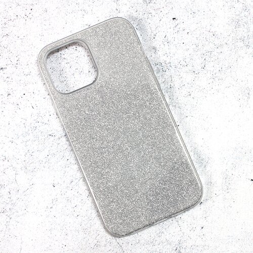 maska crystal dust za iphone 13 pro max 6.7 srebrna Slike