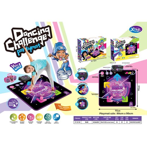  Plesna podloga DISCO Challenge - ljubičasto/crna Cijene