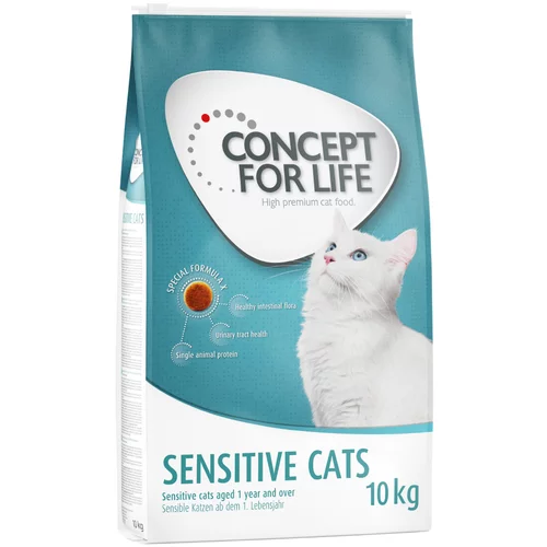 Concept for Life Snižena cijena! 10 kg / 9 kg - Sensitive Cats (10 kg)