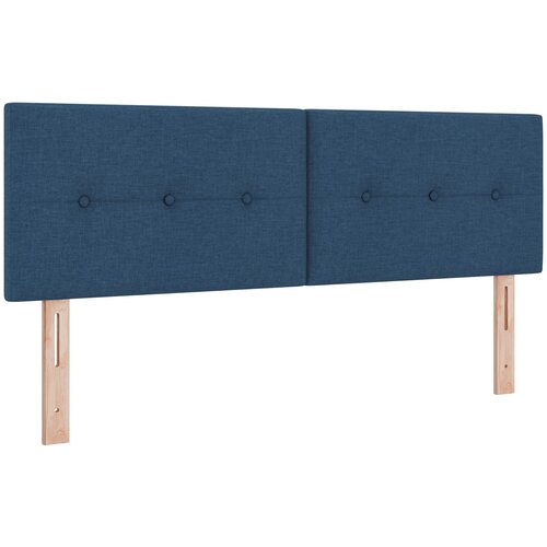 VidaXL Vzglavje z gumbi in naborki modro 140 cm tkanina, (22049620) Slike