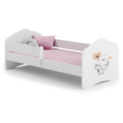 Kobi Furniture Enojna postelja Wave 160x80 z zaščitno ograjo - Slon, (21960890) Cene