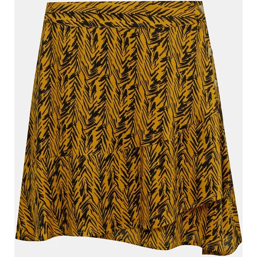 Noisy May Orange Patterned Skirt Beagle - Women