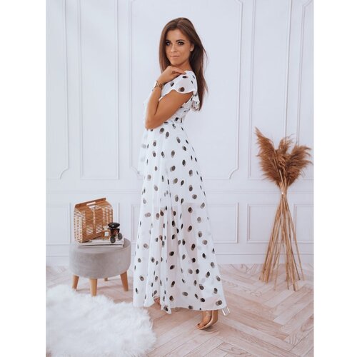 DStreet Maxi dress CRESPO white EY1909 Slike