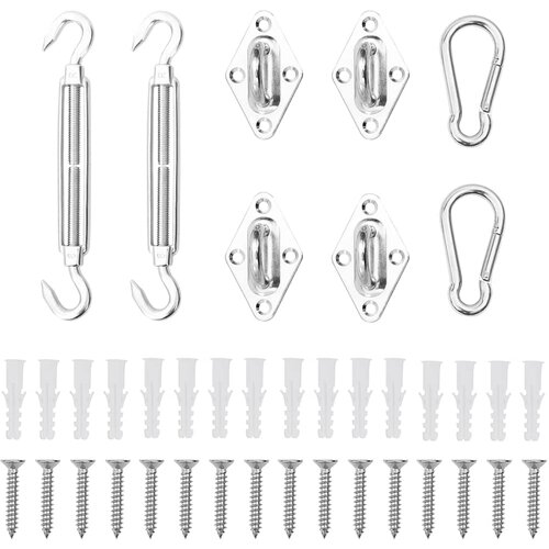  8-dijelni set dodataka za jedro protiv sunca nehrđajući čelik 80 x 50 mm Cijene