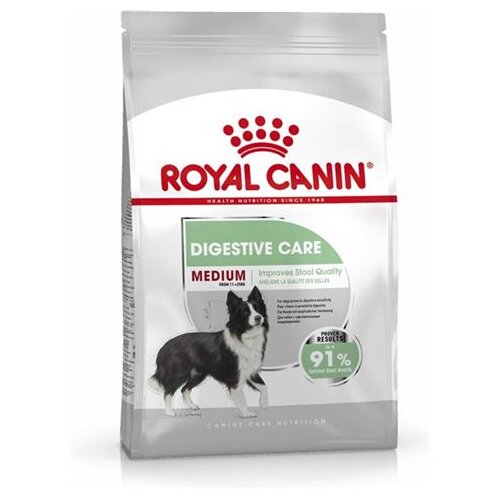 Royal Canin CCN Medium Digestive, potpuna hrana za odrasle i starije pse srednje velikih pasmina (od 11 do 25 kg) - Stariji od 12 mjeseci - Psi skloni probavnim osjetljivostima, 3 kg Slike
