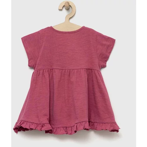 Zippy Otroška bombažna kratka majica vijolična barva
