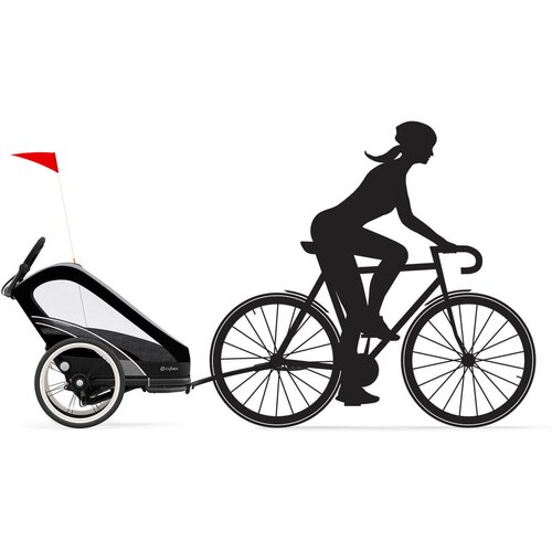 Cybex Gold&amp;reg; večnamenska kolesarska prikolica zeno&amp;trade; bike 2v1 all black Slike