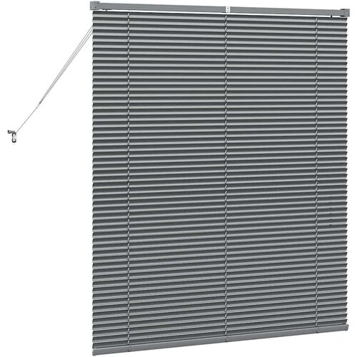 VidaXL Zavjesa za prozor sa zavjesama Ostalo Tamnosiva 110 x 130 cm Aluminij Slike