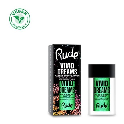 Rude Cosmetics gliter za lice i telo vivid dreams pigmenti Slike