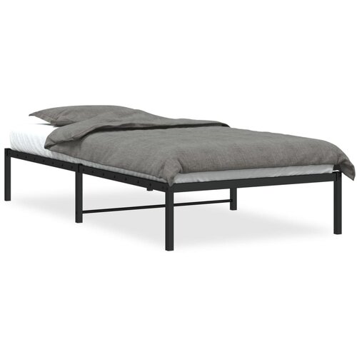 Maison Chic Kovinski Postelja za odrasle - Posteljni Okvir črn 100x190 cm, (22081883) Slike