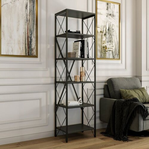 Hanah home Suadiye - Anthracite AnthraciteBlack Bookshelf Cene