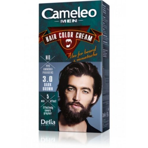 Delia krema za bojenje kose, brade i brkova cameleo men tamno smeđa 3.0 Slike