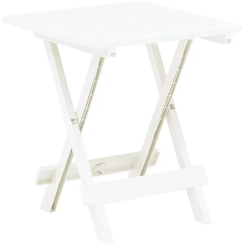 vidaXL Sklopivi vrtni stol bijeli 45 x 43 x 50 cm plastični