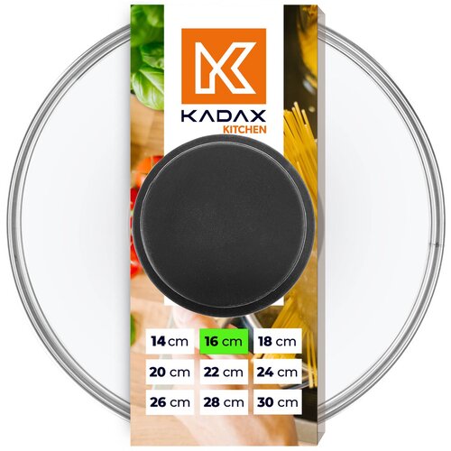 KADAX stekleni pokrov 16 cm univerzalni toplotno odporen pokrov za lonce in ponev, (5000355992) Slike