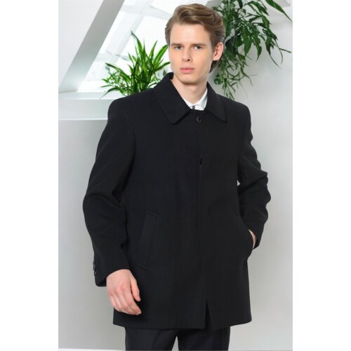 Dewberry PLT8206 MEN&amp;#039;S COAT-STRAIGHT BLACK Slike