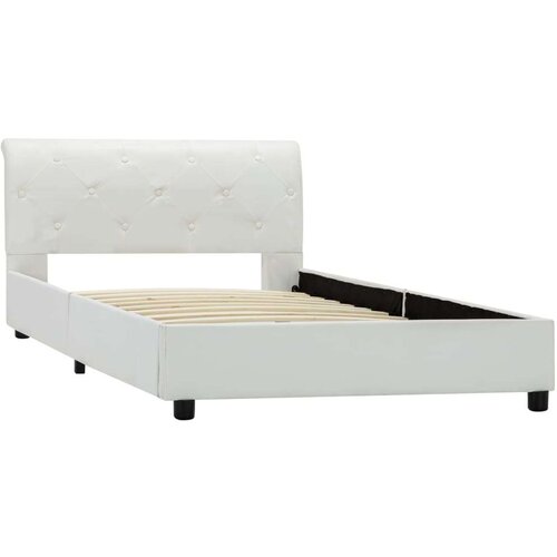 VidaXL okvir za krevet od umjetne kože bijeli 100 x 200 cm Slike