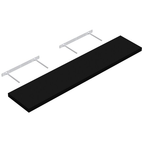 REGALUX zidna polica XL4 (23,5 x 118 x 3,8 cm, crne boje, opteretivost: 12 kg) Cijene