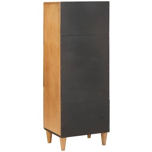  Highboard Svjetlosmeđa 40 x 33 x 110 cm masivno drvo manga Slike