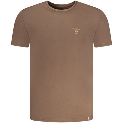 Aeronautica Militare Smeđa muška majica kratkih rukava Cene