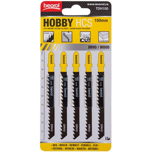 Beorol ubodna testera za drvo hobi 100mm 5/1 Slike