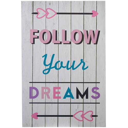 Premier Housewares Otroška slika 30x45 cm Follow Your Dreams – Cene
