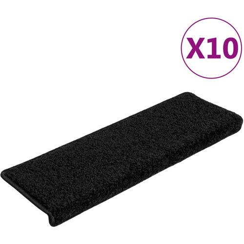 Maison Chic Preproga, Ruge za stopnice 10 kosov 65x21x4 cm črne, (22120775) Cene