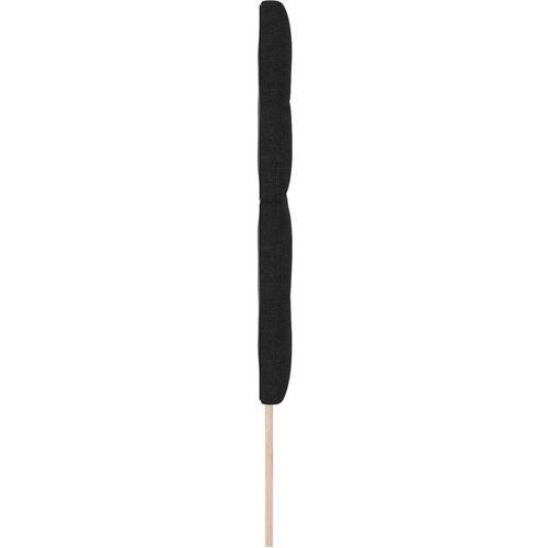  Naslon za glavu s gumbima Crni 140 cm Tkanina Slike