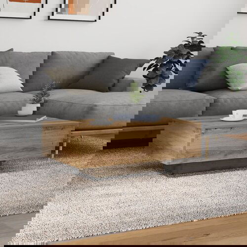 vidaXL Stolić za kavu Hrast Inženjersko drvo 85 x 55 x 31 cm Cijene