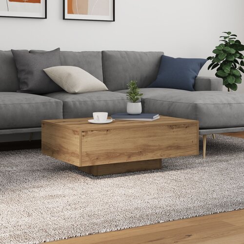 VidaXL Stolić za kavu Hrast Inženjersko drvo 85 x 55 x 31 cm Slike