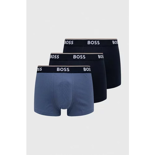 Boss Boksarice 3-pack moški, mornarsko modra barva