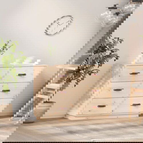 The Living Store Komoda 100x40x75 cm trdna borovina - Komoda, (21837429) Cene