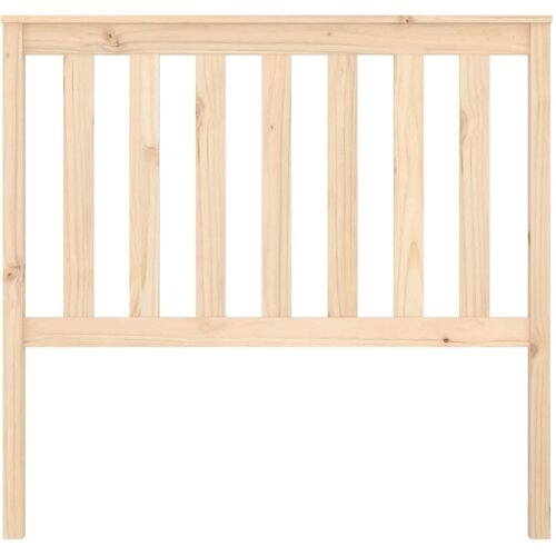  Uzglavlje za krevet 106 x 6 x 101 cm od masivne borovine Slike