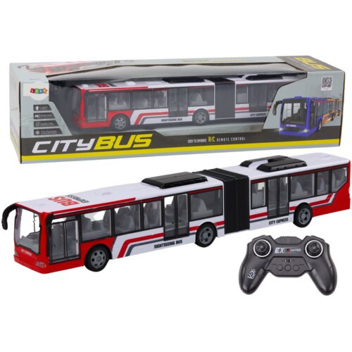  Avtobus harmonika na daljinsko upravljanje 44,5 cm - rdeče/belo Slike