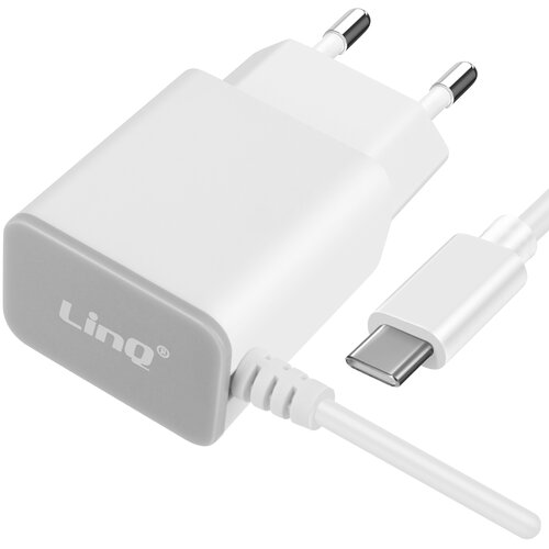 LINQ Omrežni polnilec 19W kabel 1,2 m, Bela, (5000213708) Slike
